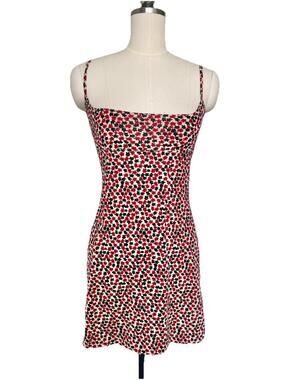 Triton Mini Dress Red Black Sz Small Y2k